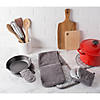 Gray Terry Double Oven Mitt Image 2