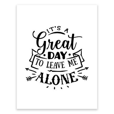 Great Day Leave Me Alone 8.5x11in 1-Pack Image 1