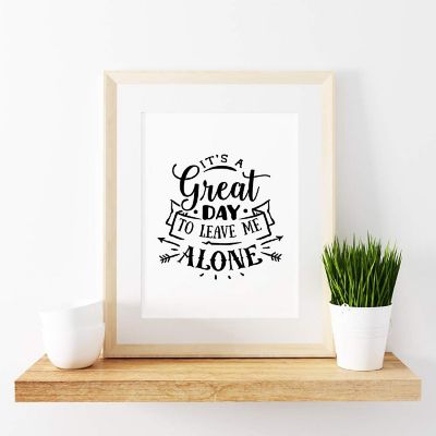 Great Day Leave Me Alone 8.5x11in 1-Pack Image 1