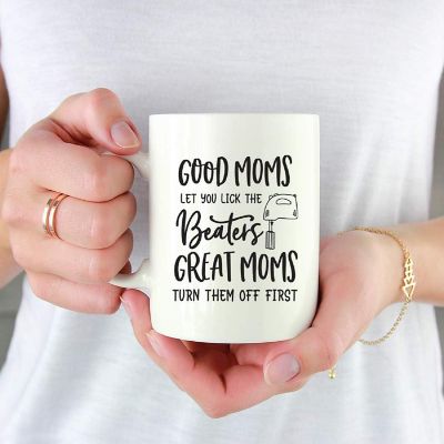 Great Moms Turn Off Beaters Ceramic Mug Image 1