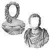 Greek God & Goddess Face Cutouts - 2 Pc. Image 1