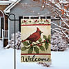 Green and Red Cardinal Christmas Outdoor Garden Flag 18" x 12.5" Image 2