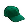Green Baseball Caps - 12 Pc. Image 1