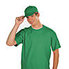 Green Baseball Caps - 12 Pc. Image 1