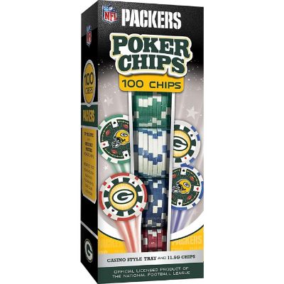 Green Bay Packers 100 Piece Poker Chips Image 1
