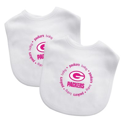 Green Bay Packers - Baby Bibs 2-Pack - Pink Logo Image 1