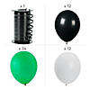 Green, Black & White Balloon Bouquet - 49 Pc. Image 1