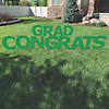 Green Congrats Grad Letters Yard Sign Image 1