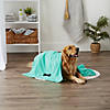 Green Embroidered Bone Pet Towel Image 2