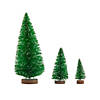 Green Frosted Sisal Tree Assortment - 8 Pc. Image 1