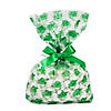 Green Graduation Cellophane Bags with Bow for 48 Image 1