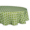Green Lattice Outdoor Tablecloth 60 Round Image 1