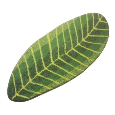 Green Leaf Bath Rug Image 1