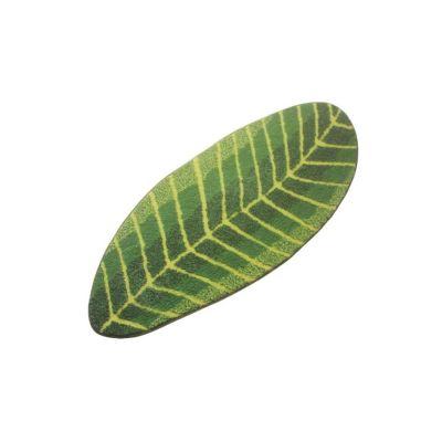 Green Leaf Bath Rug Image 1