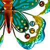 Green Metal Butterfly Outdoor Garden Wall Hanging - 12" Image 4