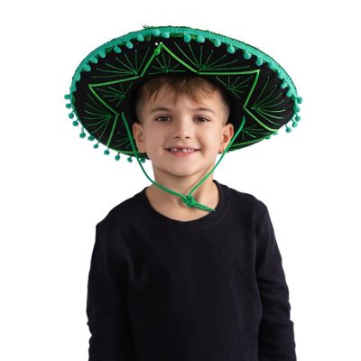 Green Mexican Sombrero Hat - Kids Image 1