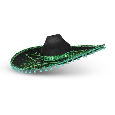 Green Mexican Sombrero Hat - Kids Image 2