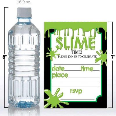 Green Slime Invitations 40pc. by AmandaCreation Image 3
