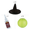 Green Witch Paper Lantern Craft Kit - Makes 12 Image 1
