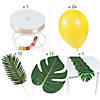 Greenery &amp; Yellow Balloon Table Runner Kit - 50 Pc. Image 1