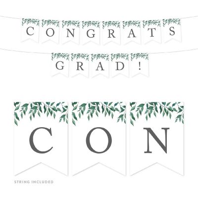 Greenery Congrats Grad - 4 x 5.5 Inch Image 1
