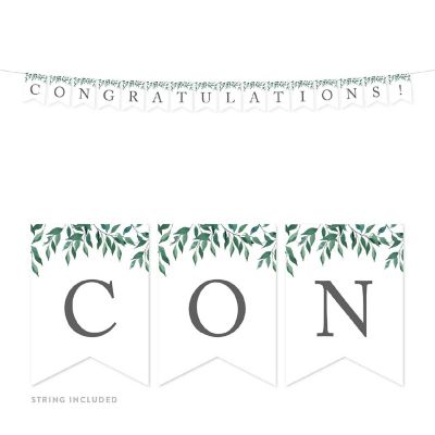 Greenery Congratulations - 4 x 5.5 Inch Image 1