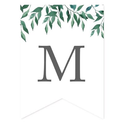 Greenery Mr &amp; Mr Banner - 4 x 5.5 Inch Image 3