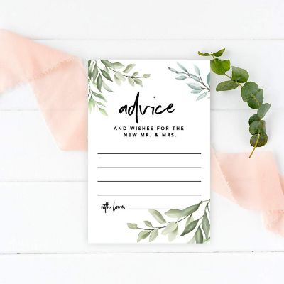 Greenery Wedding Advice 4x6IN 56PC Image 1