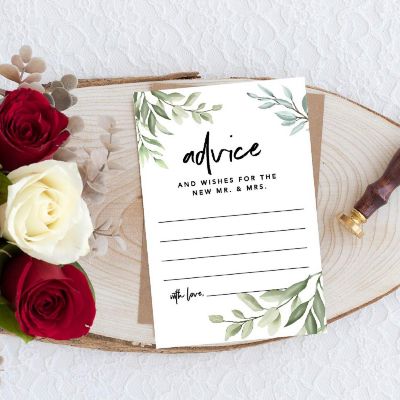 Greenery Wedding Advice 4x6IN 56PC Image 3