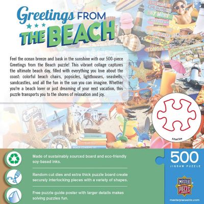 Greetings From the Beach - 500 Piece Jigsaw Puzzle Image 3