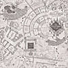 Grey Harry Potter Marauder's Map Peel and Stick Wallpaper Image 1