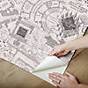 Grey Harry Potter Marauder's Map Peel and Stick Wallpaper Image 3