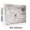 Grey Harry Potter Marauder's Map Peel and Stick Wallpaper Image 4