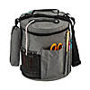 Grey Round Knitting Bag with Pencil Case Image 1