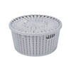 Grey Round Woven Storage Baskets with Lid- 4 Pc. Image 1
