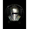 Grey Star Wars Mandalorian Helmet Peel and Stick Wallpaper Mural Image 1