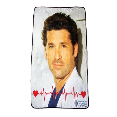 Greys Anatomy Derek Shepherd (McDreamy) Lightweight Throw Blanket  45 x 60 Inch Image 1