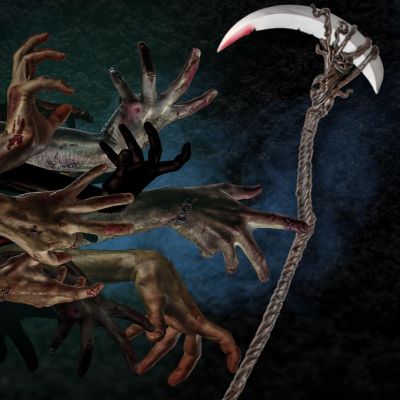Grim Reaper Scythe Costume Accessory Image 3