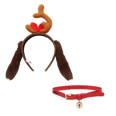 Grinch Max Head and Ears Headband with Collar Set Image 1