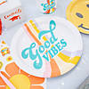 Groovy Good Vibes Retro Party Paper Dinner Plates - 8 Pc. Image 2
