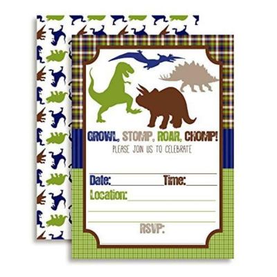 Growl Stomp Roar Invitations 40pc. by AmandaCreation Image 1