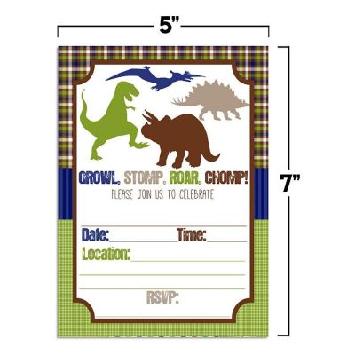 Growl Stomp Roar Invitations 40pc. by AmandaCreation Image 1