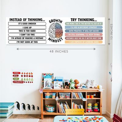 Growth Mindset Classroom Banner 2PC 13x48 Image 3
