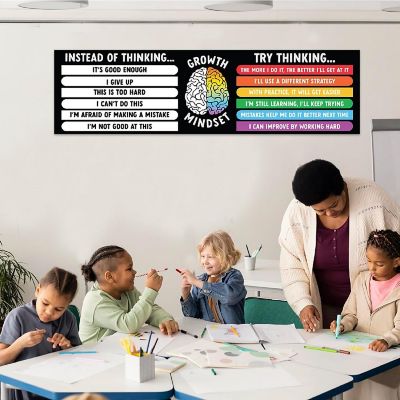 Growth Mindset Rainbow Banner 2PC 13x48 Image 2