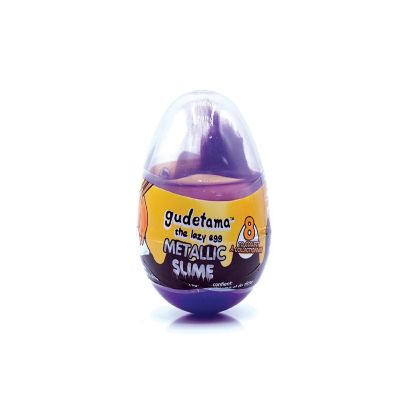 Gudetama The Lazy Egg Metallic Slime & Mini Figure  Purple Image 1