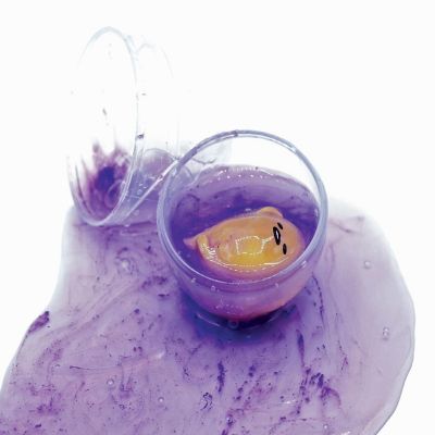 Gudetama The Lazy Egg Metallic Slime & Mini Figure  Purple Image 2