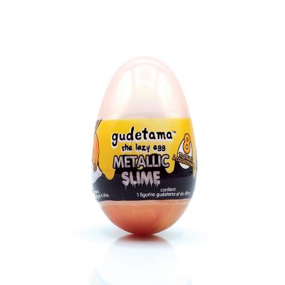 Gudetama The Lazy Egg Metallic Slime & Mini Figure  Yellow Image 1