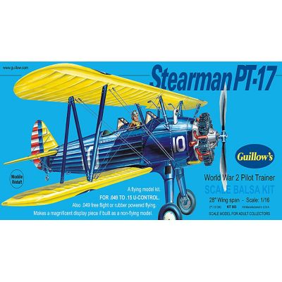 Guillow'S Stearman Pt-17 Model Kit, Navy, Small Image 1