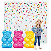 Gummy Bear Candy World Party Backdrop Decorating Kit - 4 Pc. Image 1