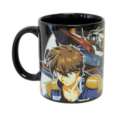 Gundam Wing Pilot 11oz Coffee Mug with Enamel Pin Image 2